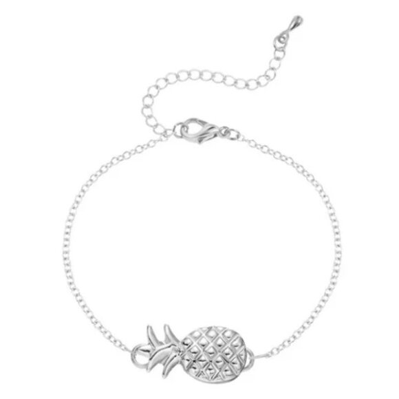 Pineapple Necklace Silver Toned‎ - Picture 1 of 1